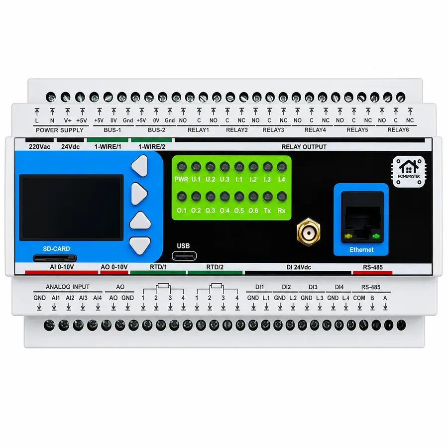 Riadiaca jednotka HomeMaster ESP32 MiniPLC